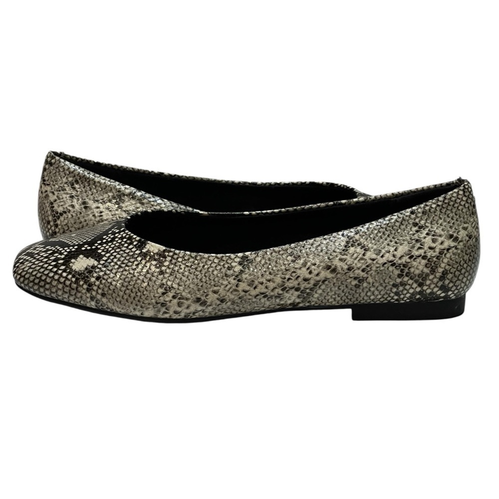 STEVE MADDEN DELIAH SNAKE SKIN BALLET FLATS SZ 9 M